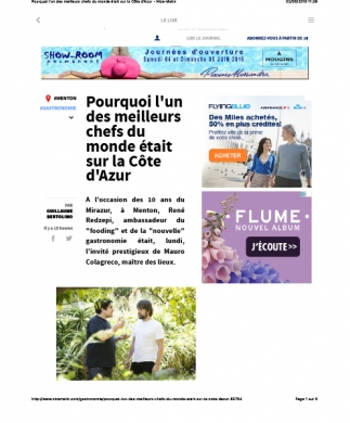 NICE MATIN - 01/06/2016 NICE MATIN - 01/06/2016