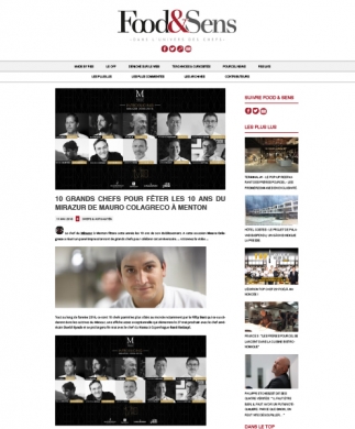 FOOD AND SENS - 27/05/2016 FOOD AND SENS - 27/05/2016